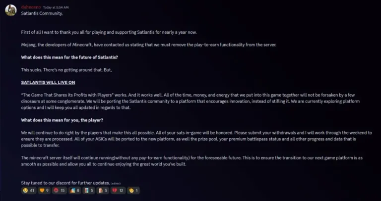 Mojang say no!