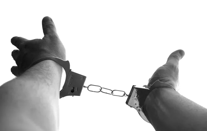 Handcuffs with first crypto purches