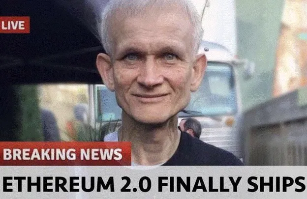 Vitalik Buterin finally finished the merge update meme