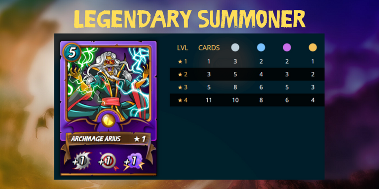 legendary summoner lvls