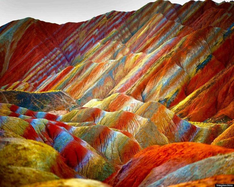 @ fatimakarimms twitter Red mountains, AKA rainbow mountains, Zhangye Danxia Landform Geological Park, China.3.jpg