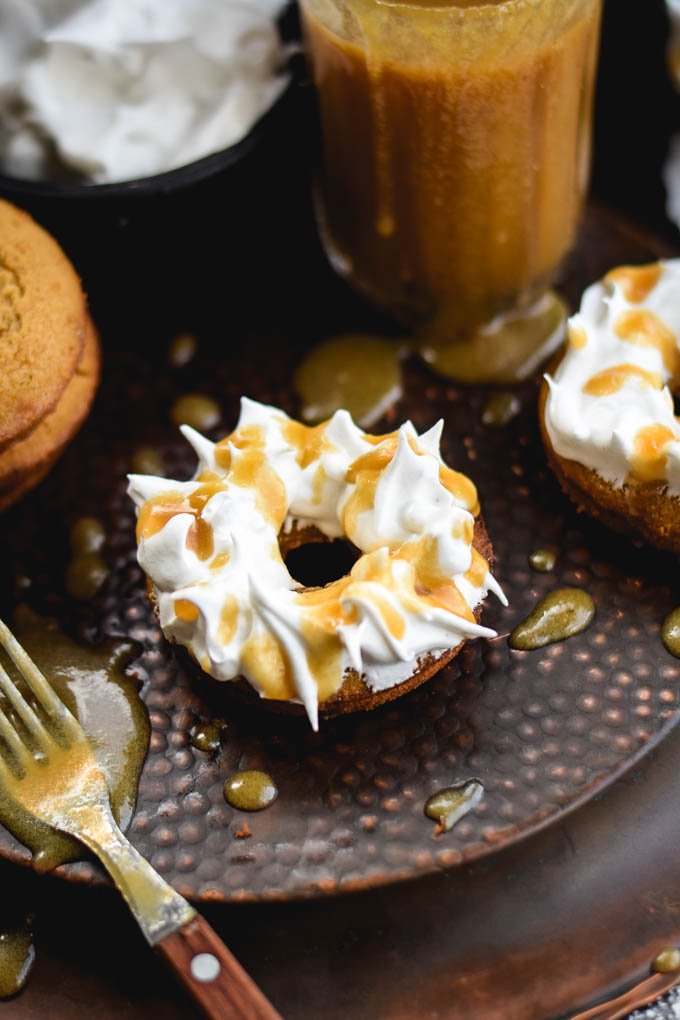 Meringue Frosted Butterbeer Baked Doughnuts,.jpg