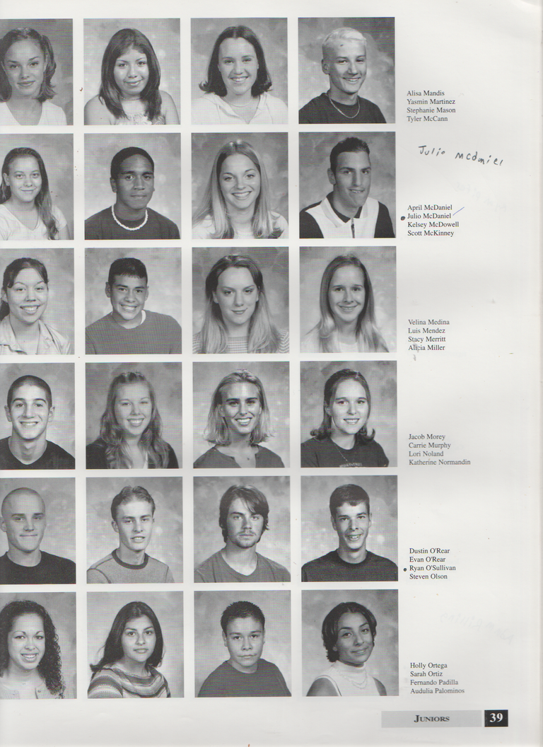 2000-2001 FGHS Yearbook Page 39 Julio McDaniel.png