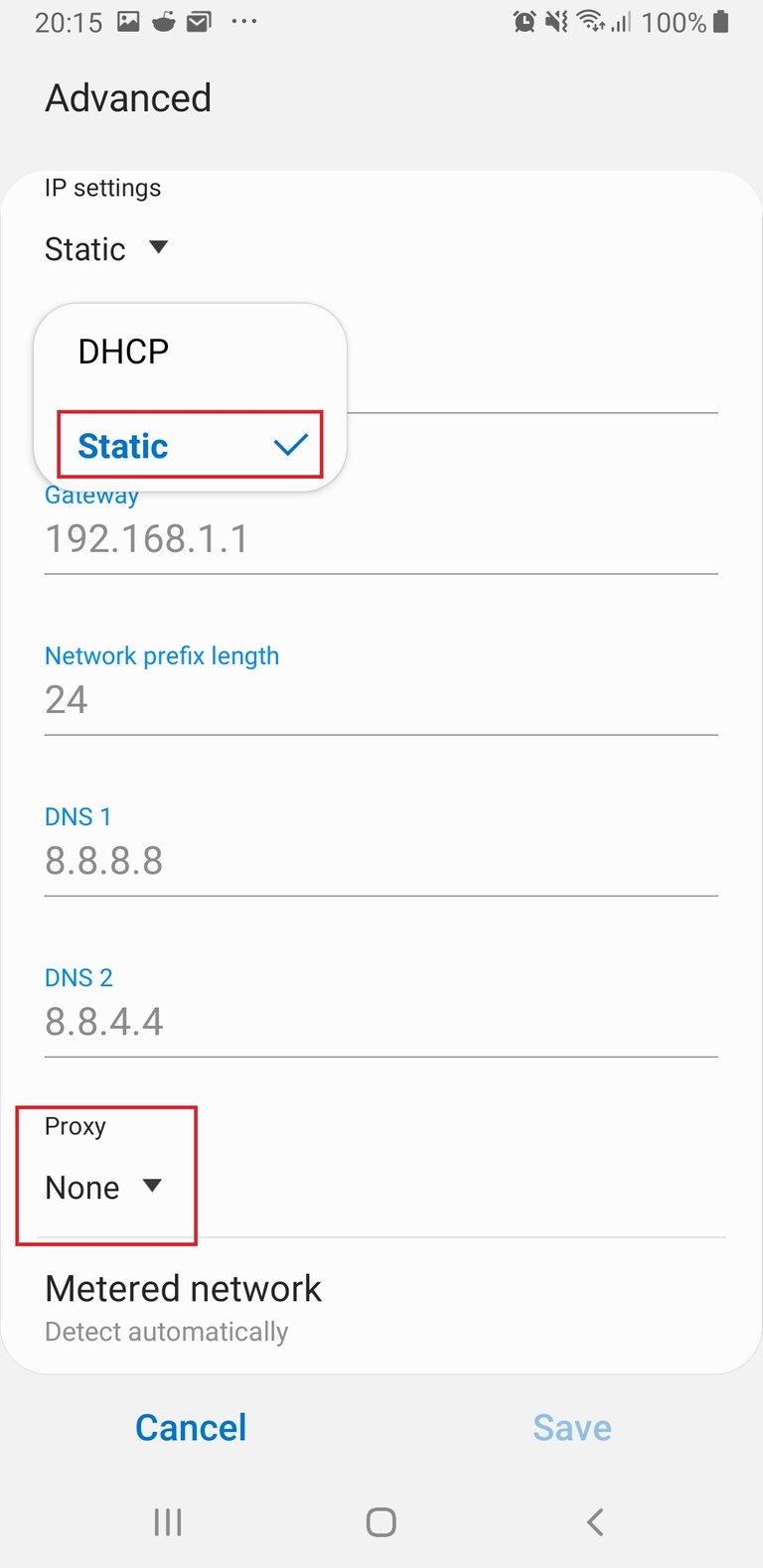 Figure 18. choose static then set proxy.jpg