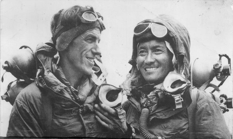 Edmund Hillary and Tenzing Norgay