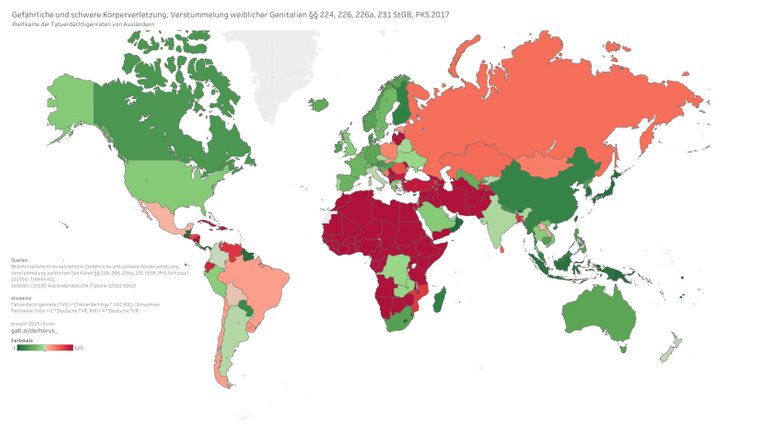 222000 07 map world TVR 2017 - Gefährliche und schwere Körperverletzung, Verstümmelung weiblicher Genitalien.jpg