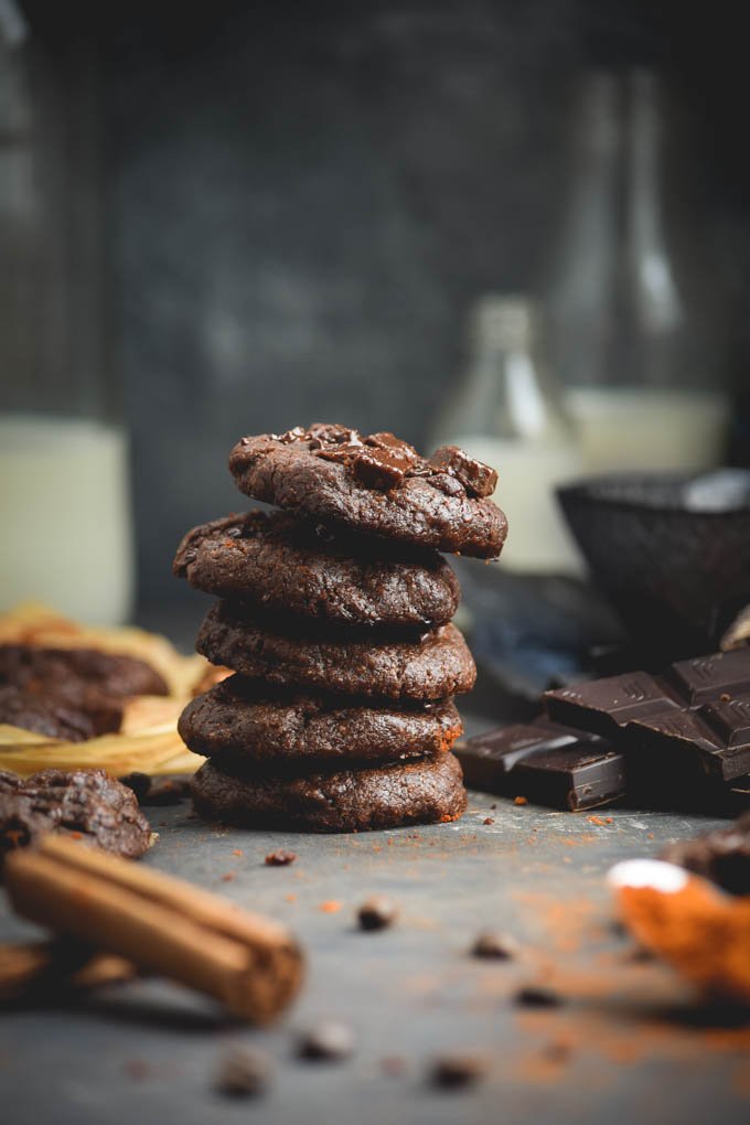 Spicy Chocolate Chili Java Chip Fudge Cookies..jpg