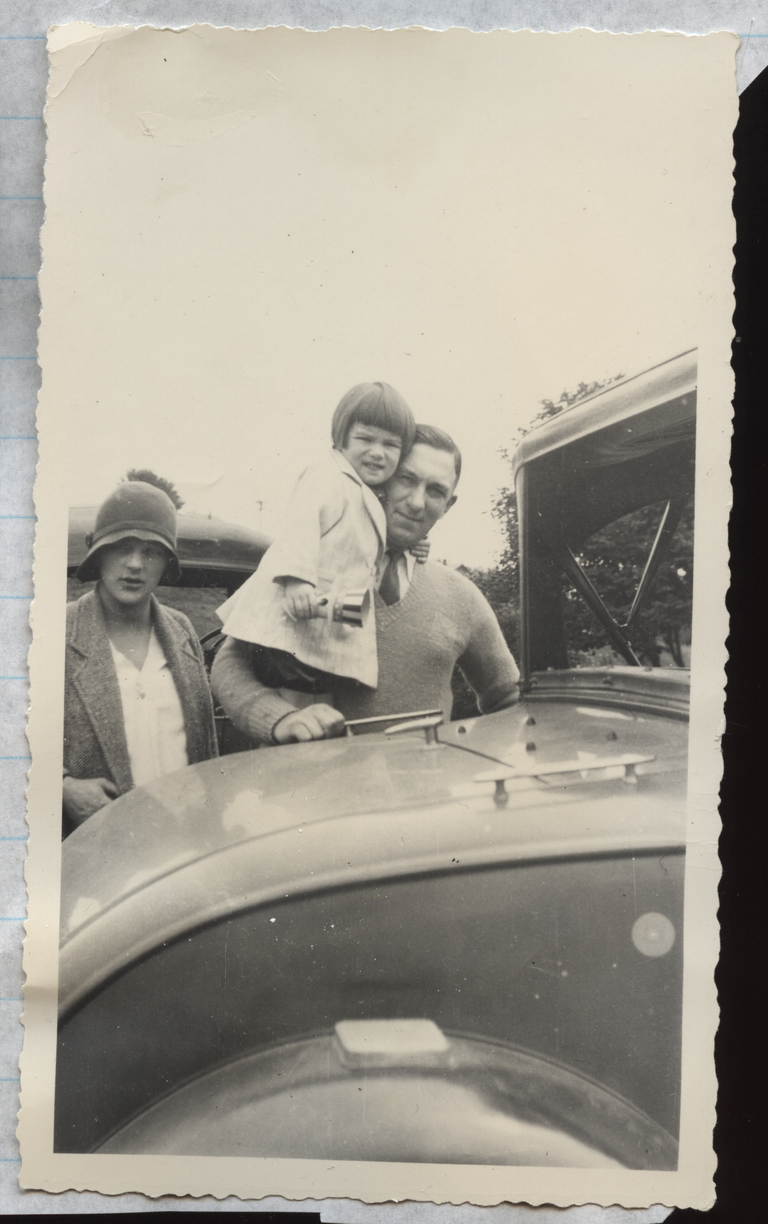1930  Irene Dwana Pickett Parents Car FRAMED.png