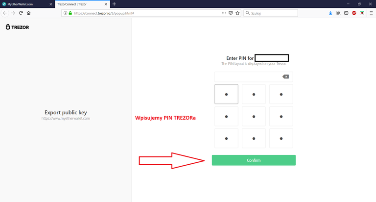mszybowski.pl - trezor i myetherwallet 3 wpisujemy pin.png