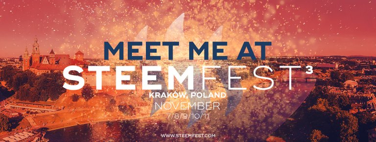 Meet me at SteemFest 2018 in Krakow