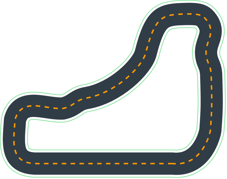 Layout of the evaluation track