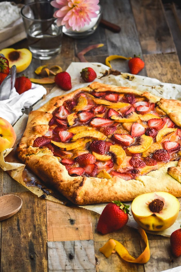 Simple Strawberry Peach Galette (Vegan)-2.jpg