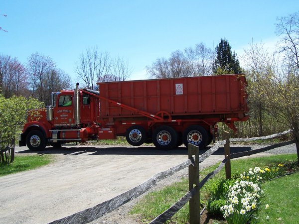 Dumpster for barn arriving1 crop April 2019.jpg