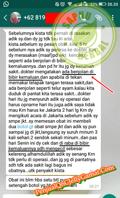 Testimoni QnC Jelly Gamat ~ Benjolan di vagina - benjolan di kemaluan.png