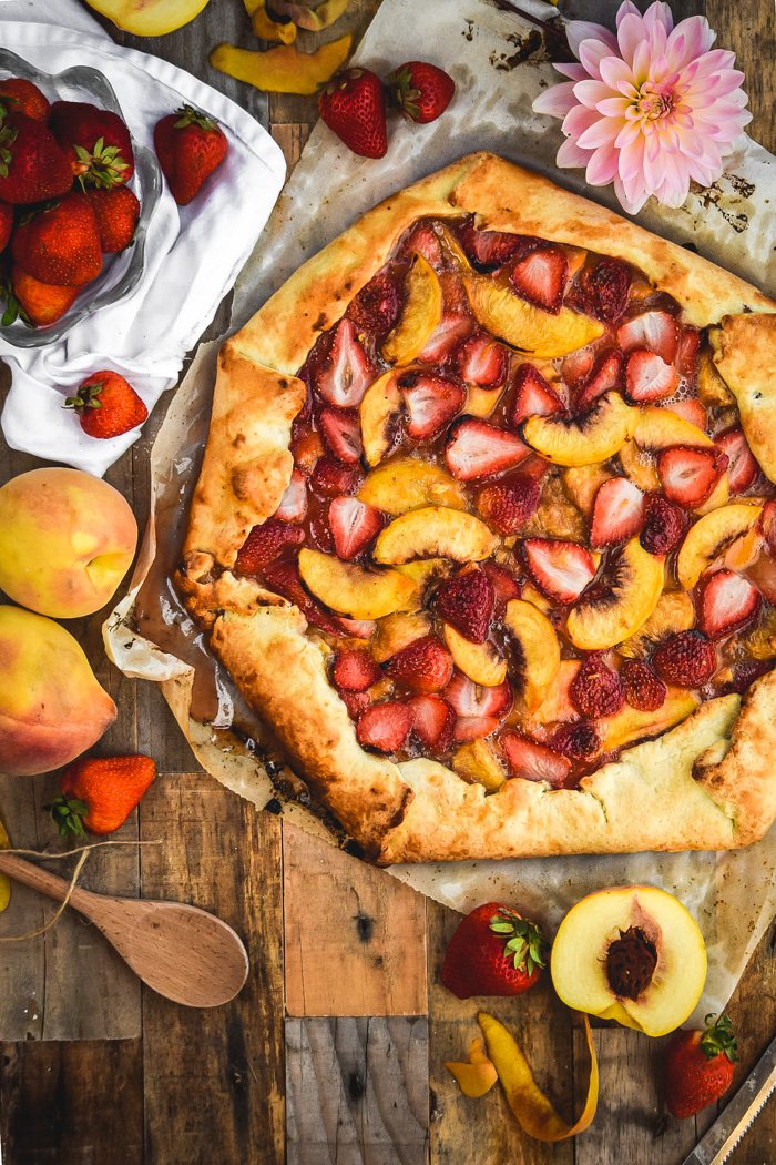 Simple Strawberry Peach Galette (Vegan)-3.jpg