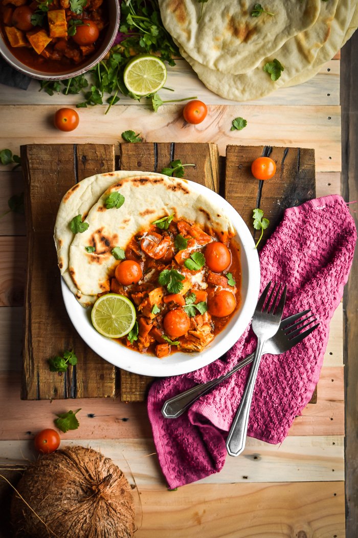 Indian Red Coconut Curry with Homemade Pitas  (vegan)-6.jpg