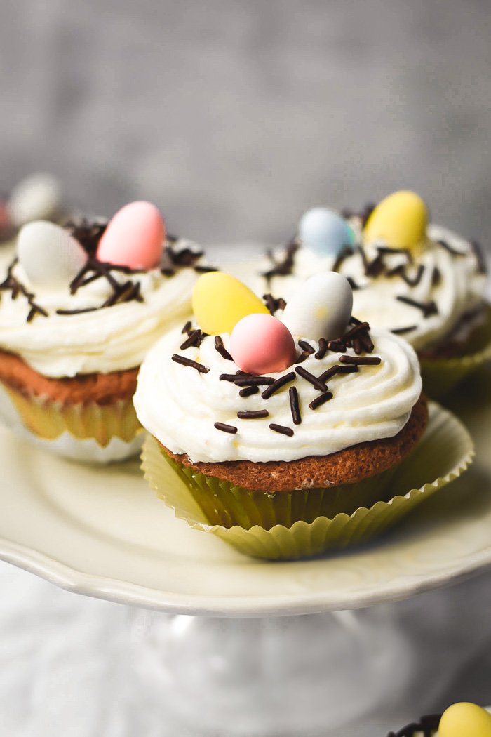 Almond Vanilla Bean Easter Nest Cupcakes-2.jpg