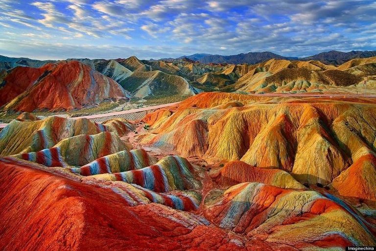 @ fatimakarimms twitter Red mountains, AKA rainbow mountains, Zhangye Danxia Landform Geological Park, China.4.jpg