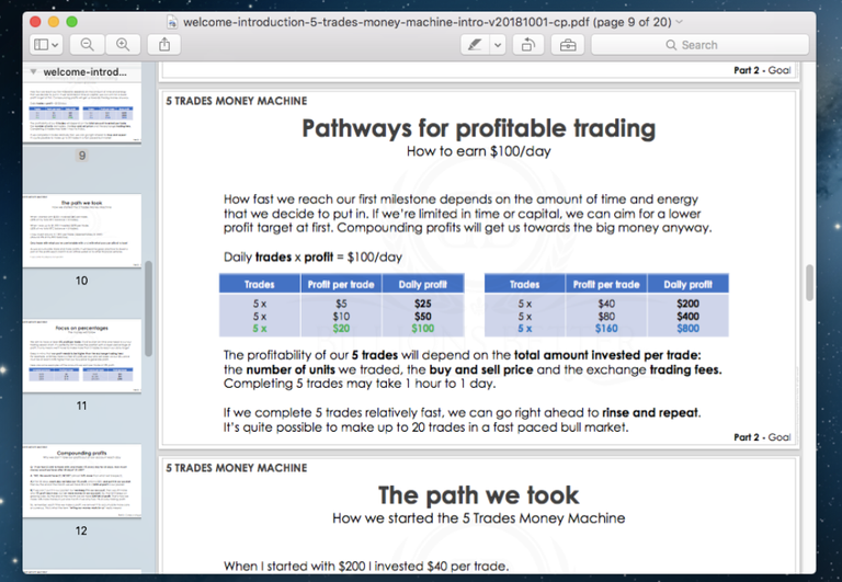 My First Impression of the "5 Trades Money Machine!"