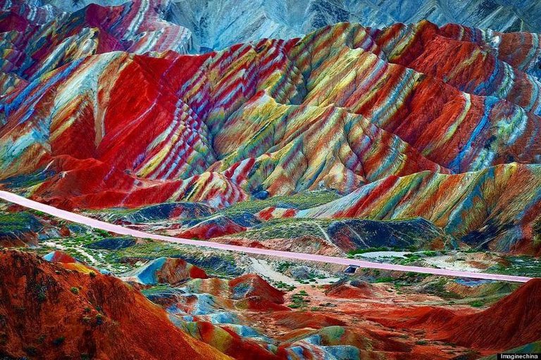 @ fatimakarimms twitter Red mountains, AKA rainbow mountains, Zhangye Danxia Landform Geological Park, China..jpg