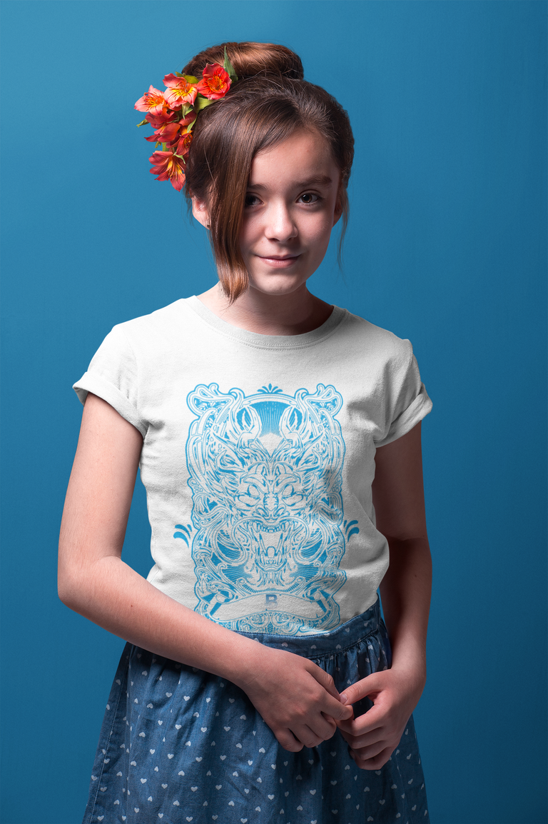 portrait-of-a-little-girl-wearing-a-t-shirt-mockup-against-a-solid-background-a19587.png