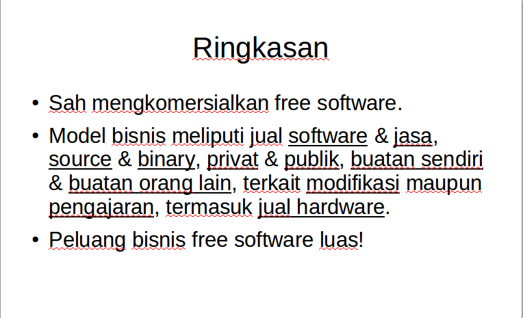 Komersialisasi Free Software itu SAH15