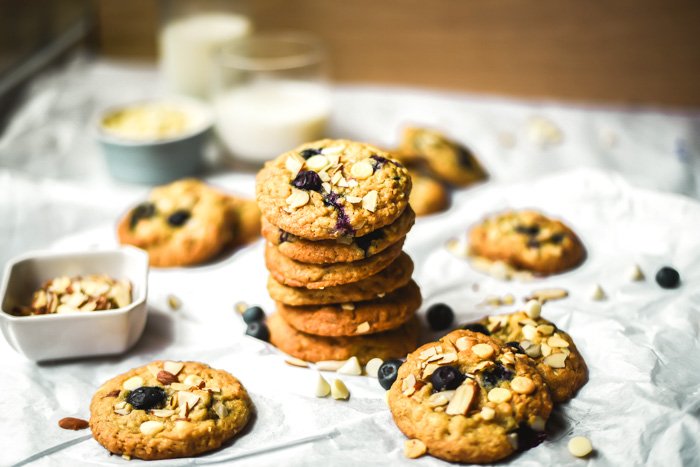 Blueberry White Chocolate Almond Oatmeal Cookies-3.jpg