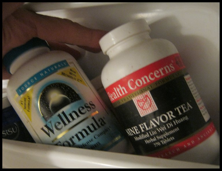 Wellness formula and 9 flavor tea for Medicine Cabinet post.JPG