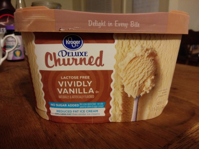 Kroger lactose free vividly vanilla ice cream