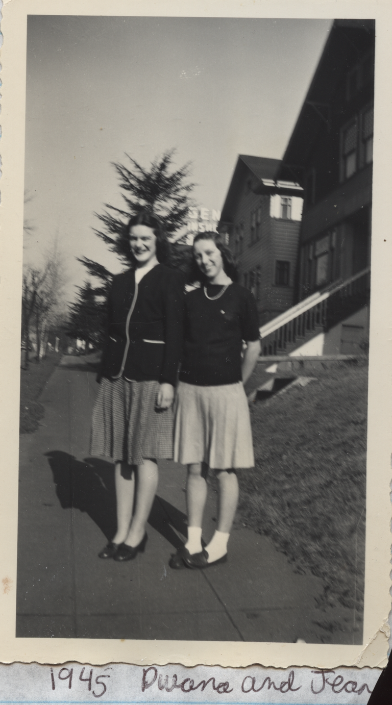 1945  Irene Dwana Pickett & Jean FRAMED.png
