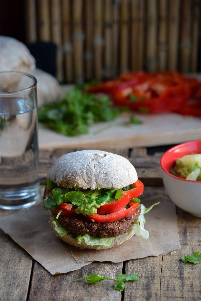 Caribbean Jerk Millet Burgers with Pineapple Guacamole (6).jpg