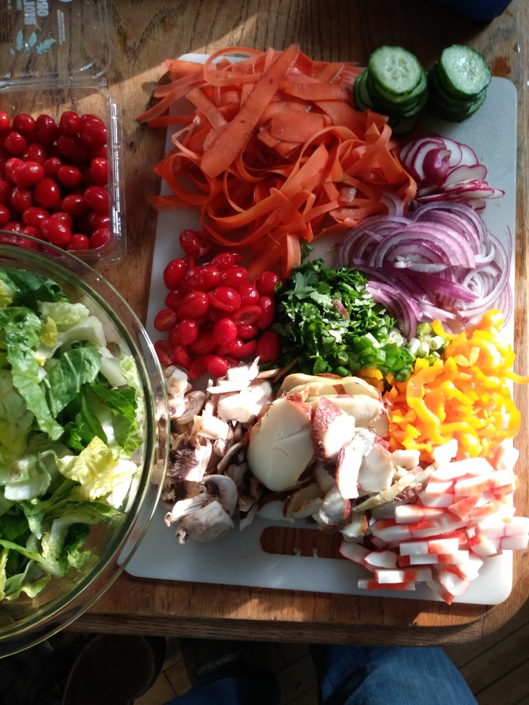 vegetables for a salad