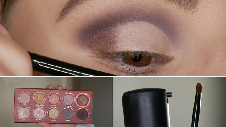 Creative Eye Makeup Tutorial Using Zoeva Rose Gold Palette. - dark shimmer brown%2Fpurple - melissavandijkmakeuptutorials.png