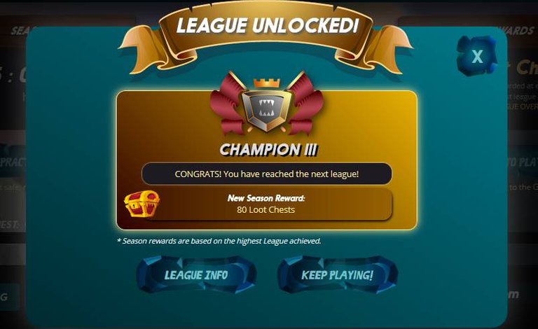 Day 100 Champion III League reached.jpg