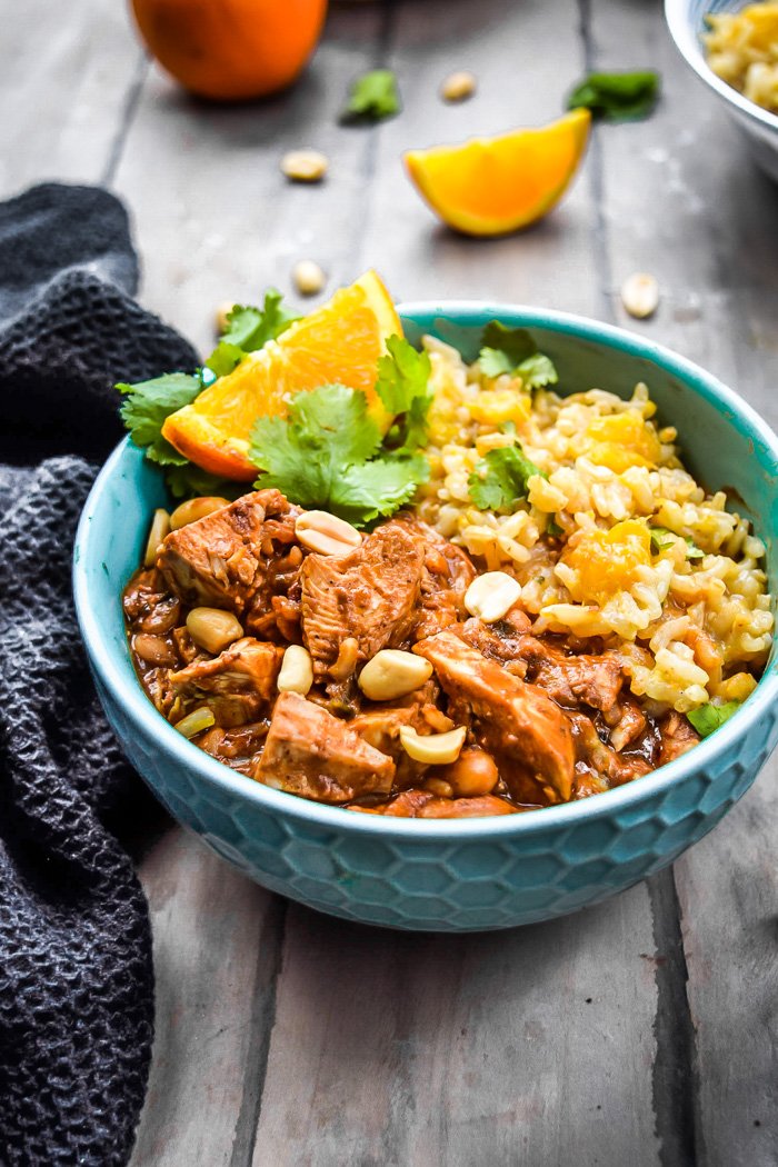 Cocoa Peanut Mole Jackfruit & Cilantro Orange Rice (Vegan+GF).jpg