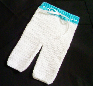 Pantalon a crochet discount para bebe recien nacido