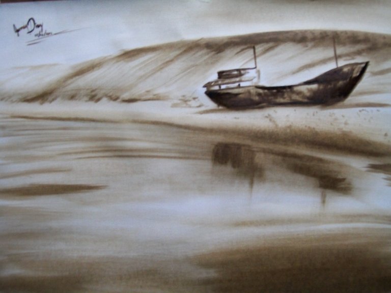 barco a la deriva, chimo, 35x50.jpg