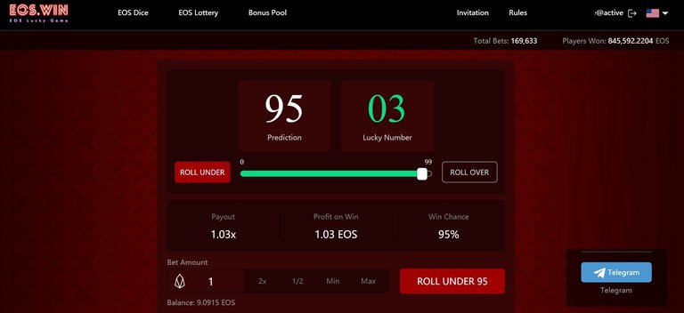 Eos Lucky Game Eos.win - Holding Lucky Earns EOS every 24 hours.jpg