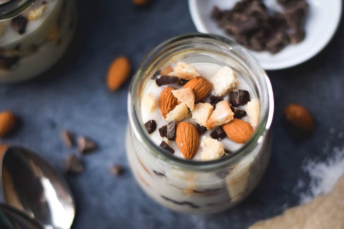 Almond Joy Pudding Parfaits & Coconut Sable Cookie Dippers (df + vegan)..jpg