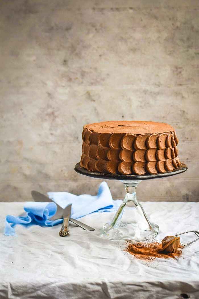 Golden Vanilla Cake + Chocolate Buttercream Frosting (Vegan)-2.jpg