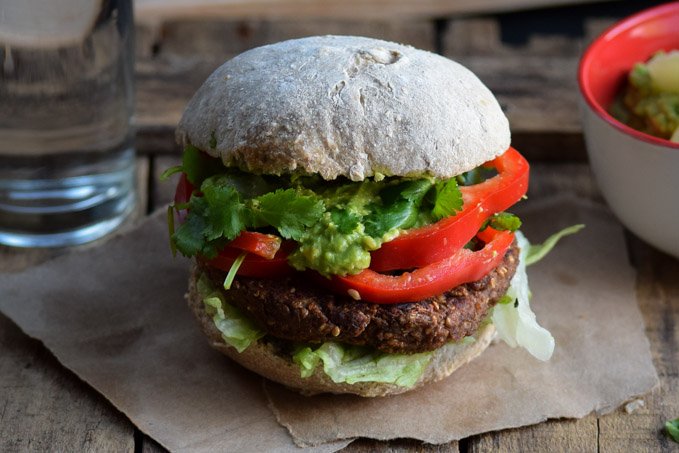 Caribbean Jerk Millet Burgers with Pineapple Guacamole (5).jpg