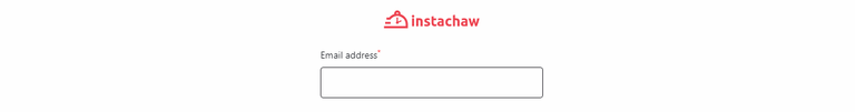 Instachaw earlybird email signup field shot