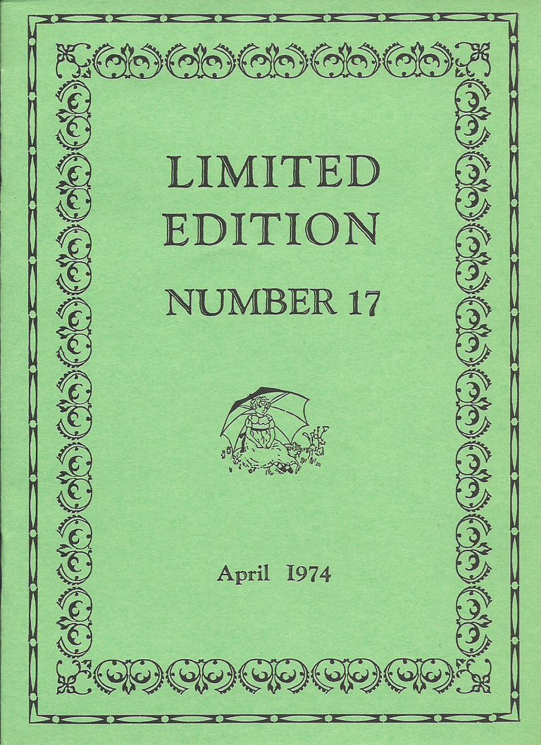 Limited Edition - Number 17, April 1974 - Cover.png