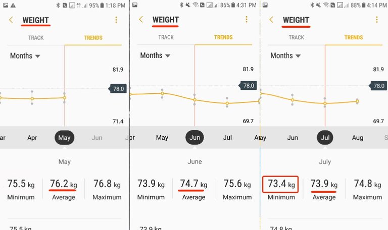 Fitness Challenge - July Report - Weight Loss