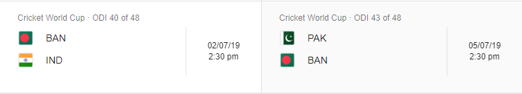 Bangladesh Cricket Team World Cup 2019 Schedule 2.png