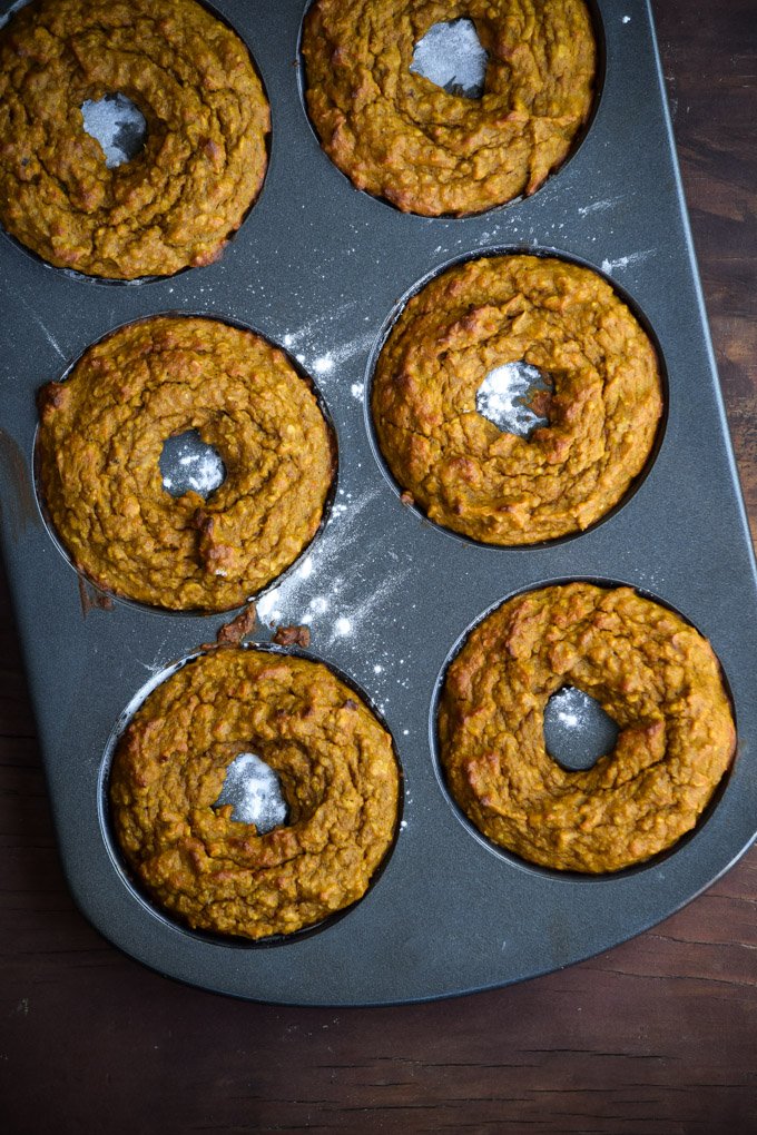 Healthy Maple Peanut Butter Pumpkin Snack Doughnuts,.jpg