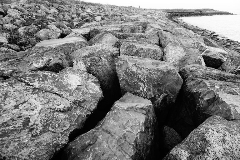 Rocky Sea Defences.JPG