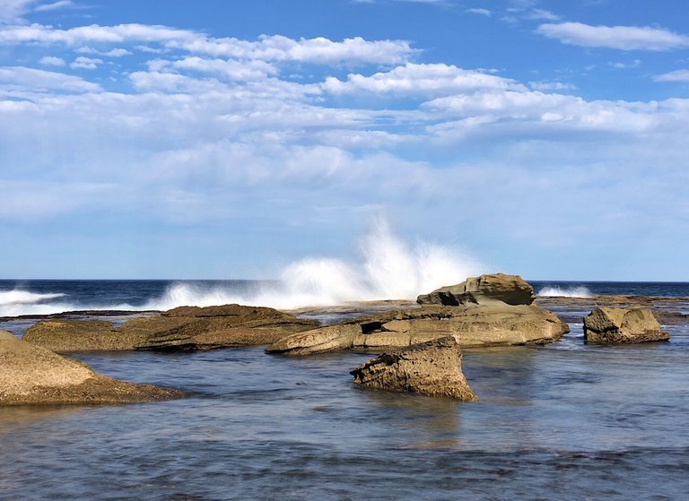 Waves at Blue Bay NSW