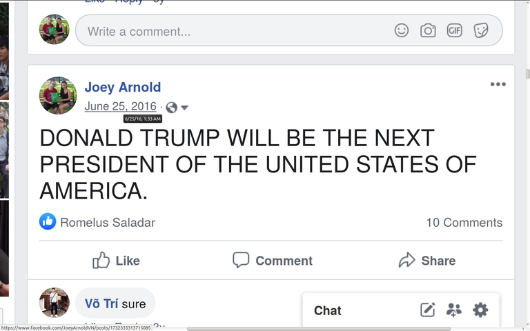 2016-06-25 - Saturday - DJT WILL BE 45th USA President - Said Joeyarnoldvn Oatmeal Joey Arnold in HCM Vietnam - Screenshot at 2019-09-08 00:31:15.png