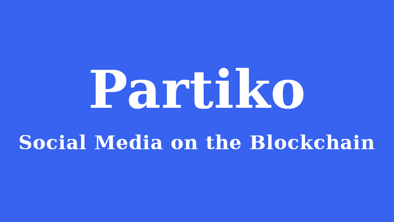 Partiko - Social Media on the Blockchain